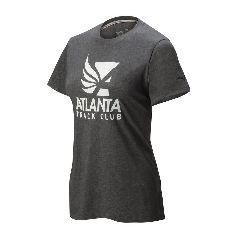 Damske Tričko Mizuno Atlanta Track Club 50/50 Bezecke Siva Vypredaj NYLV63815